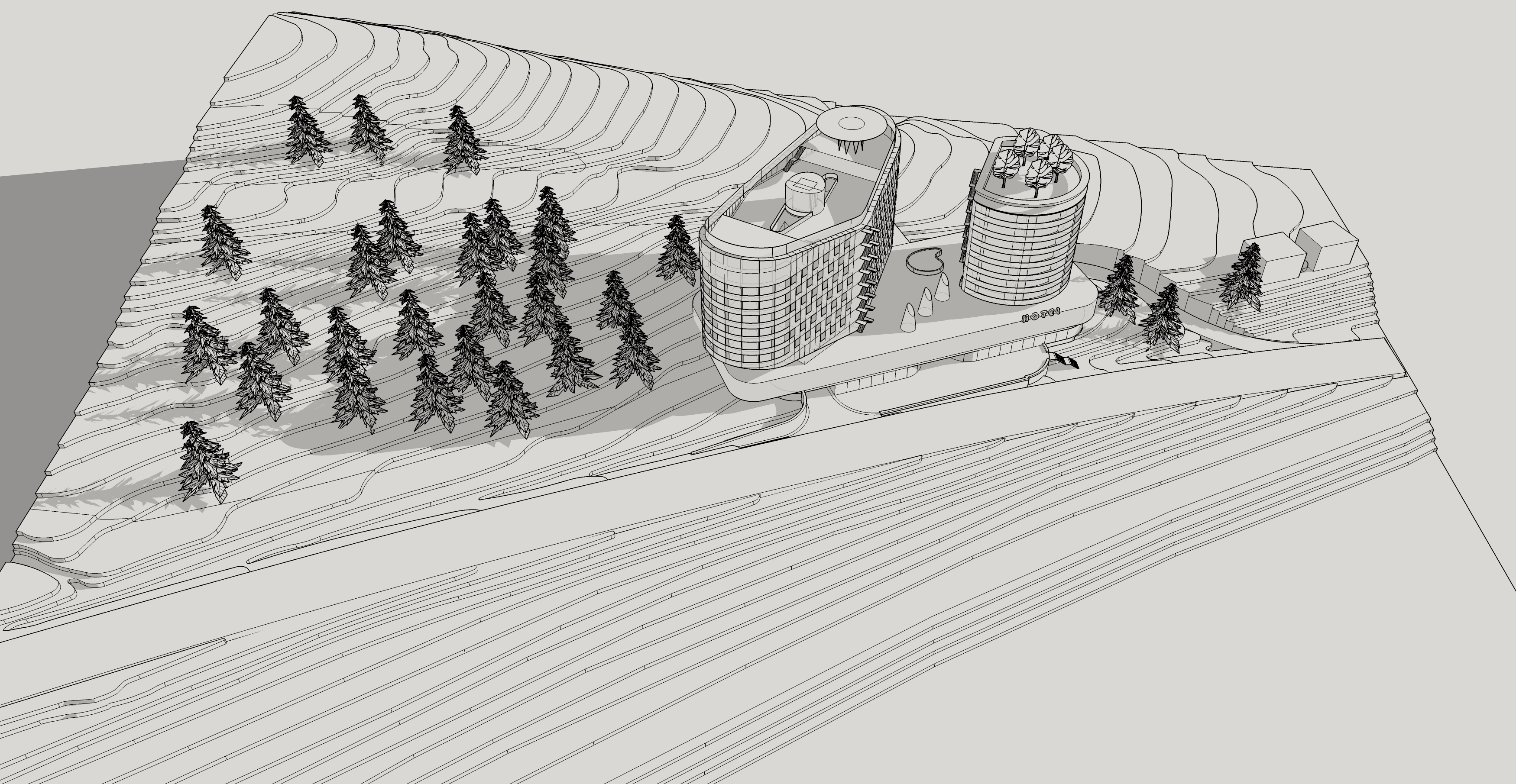 Гостиница. Эскизы.-17