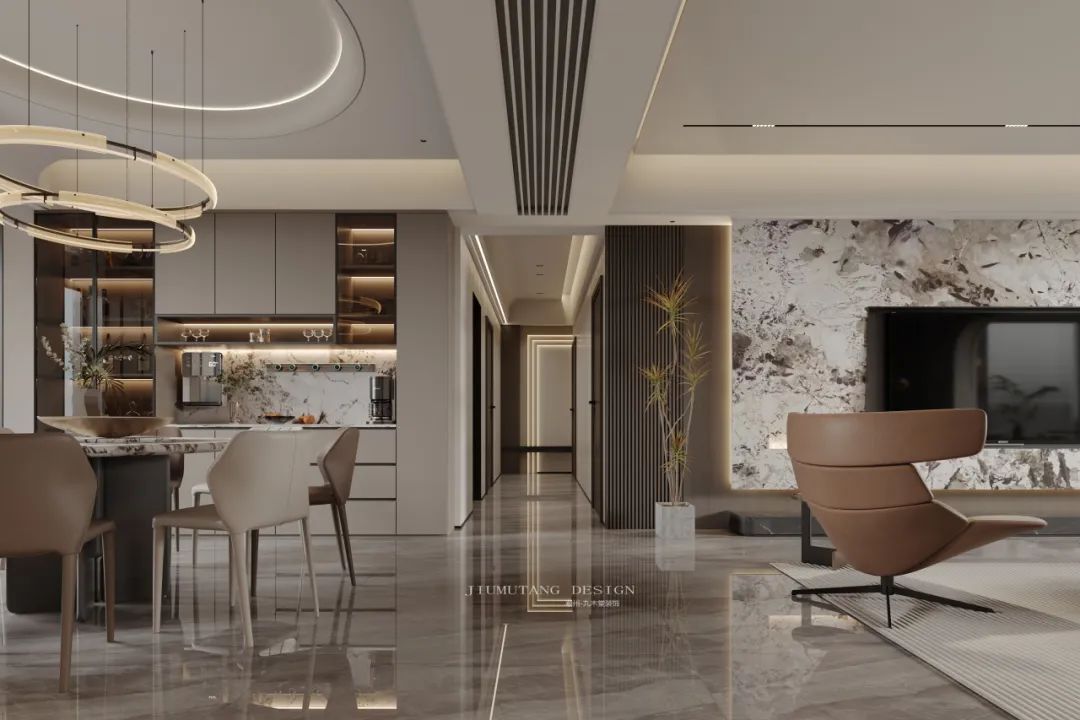 韩东府现代轻奢风家居设计丨九木堂设计-15