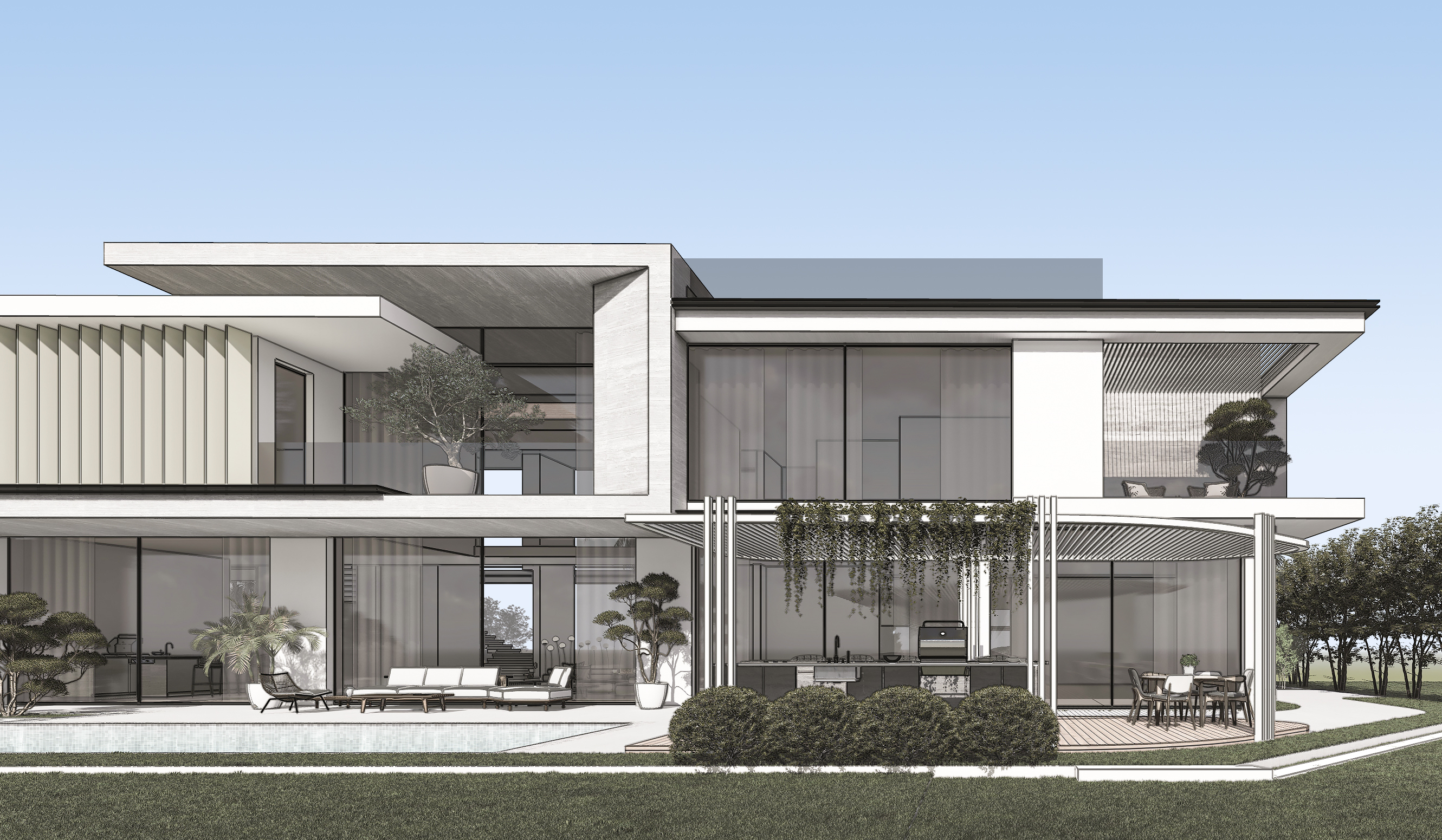 38&39MBR 别墅概念设计丨阿联酋迪拜丨Eleven Plus 装饰设计-14