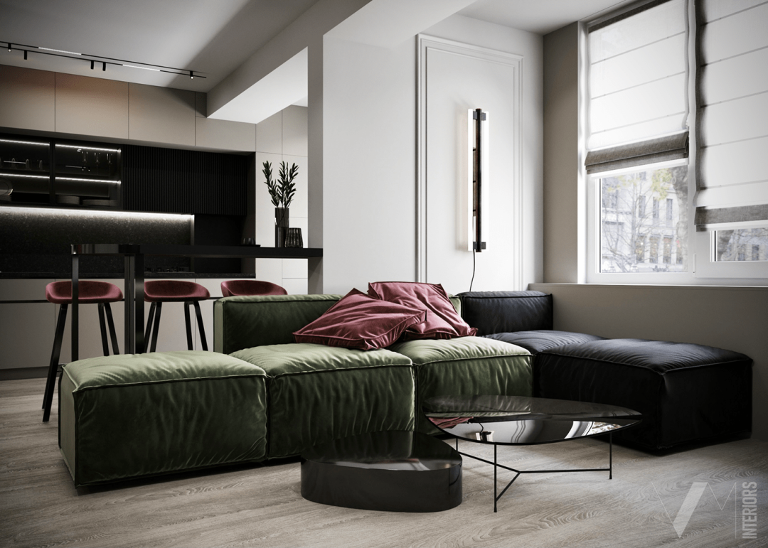 86㎡二居室公寓设计丨意大利丨意大利室内设计师Valeria Mahu-12