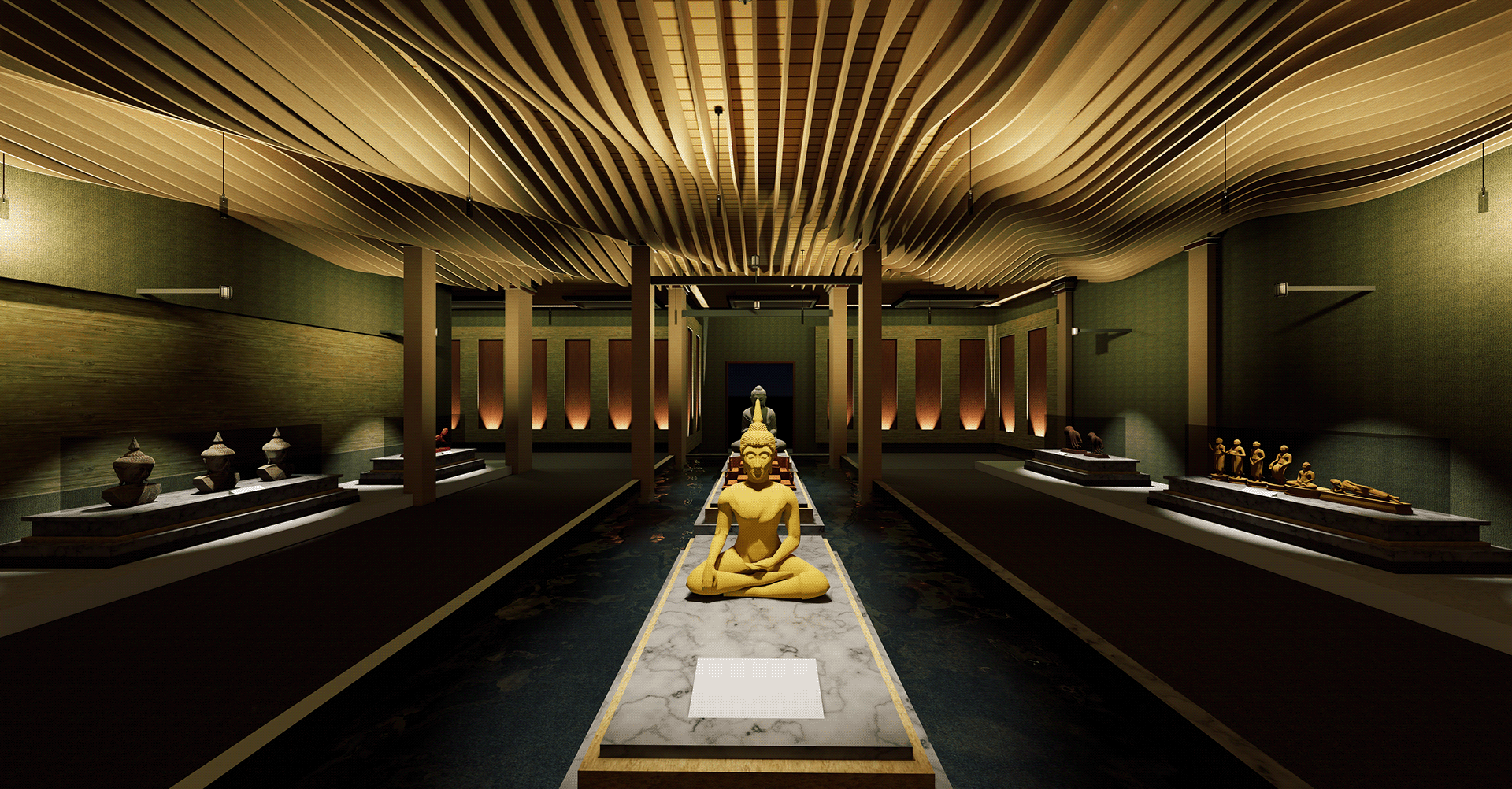 Interior of East Asian Buddhism museum-12