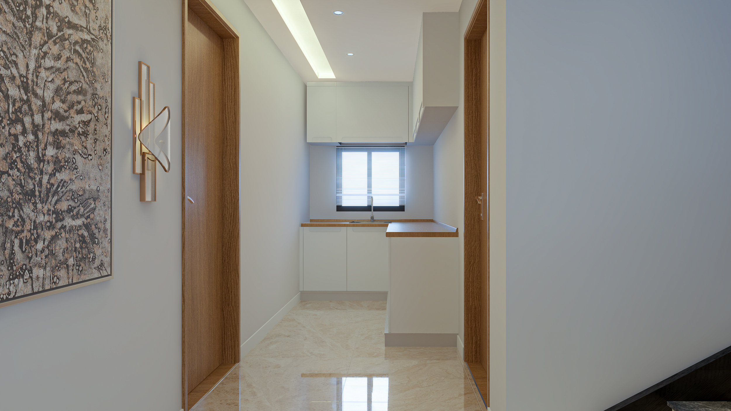 Villa First Floor & Living interior Design (Madinaty)-13