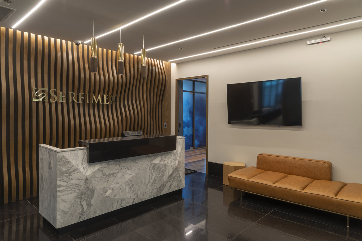 墨西哥城金融公司优雅办公空间-20