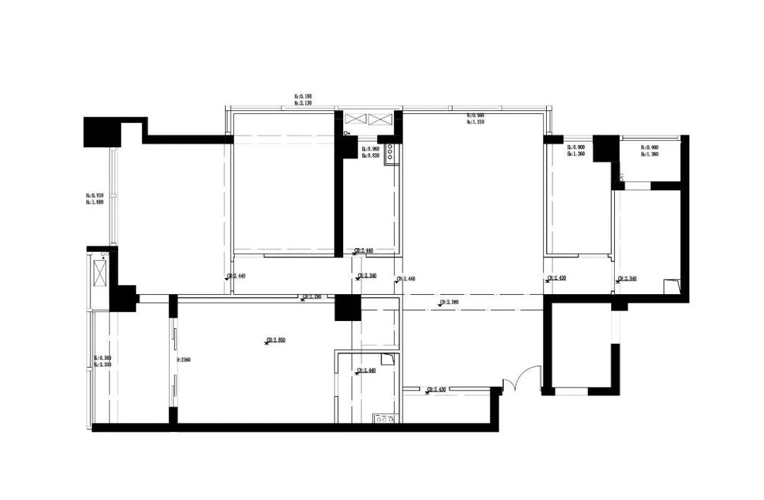 缪茹空间设计打造 150㎡黑白默片家居空间，演绎纯粹与高级-52