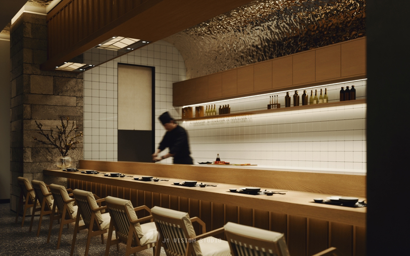 日料店效果图渲染-1