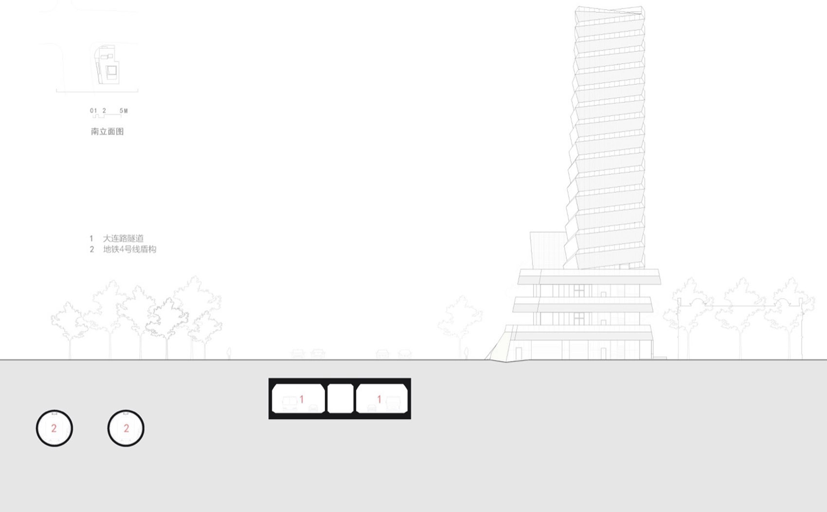 东西通道东方路风塔及轨道交通14号线浦东大道站风井丨周蔚,张斌,致正建筑工作室-118
