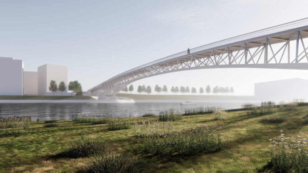 Kaunas 258米长行人及自行车桥项目丨立陶宛考纳斯-19