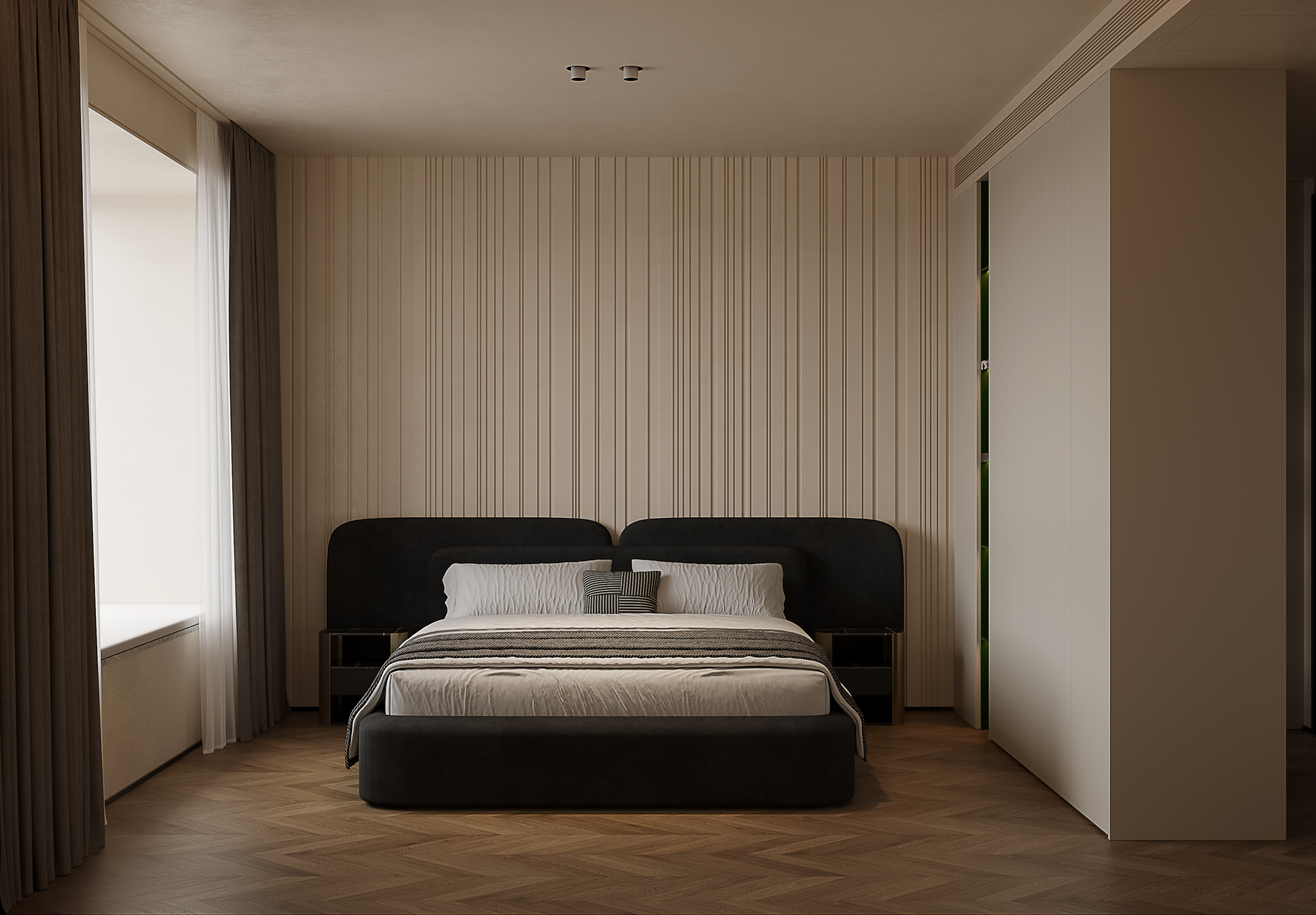 温润的一抹绿，主卧也可以如此俏皮-4