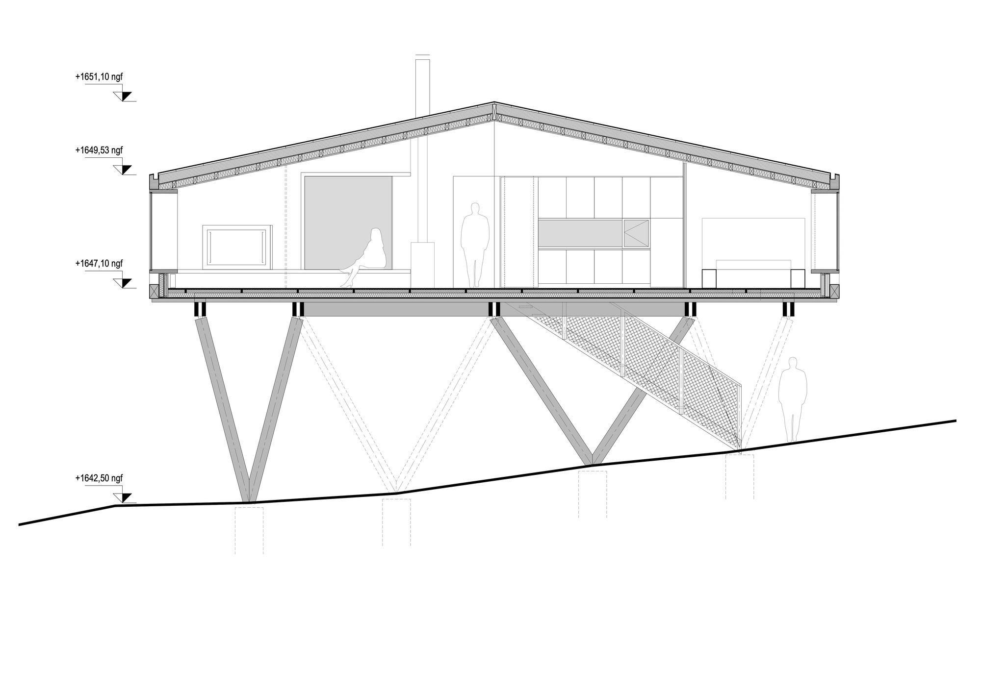 两座架空的小屋丨法国丨Cyril Chênebeau-25