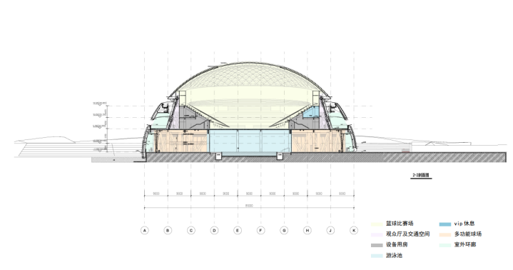 四川南充市复杂钢结构体育场馆设计丨中国南充-11
