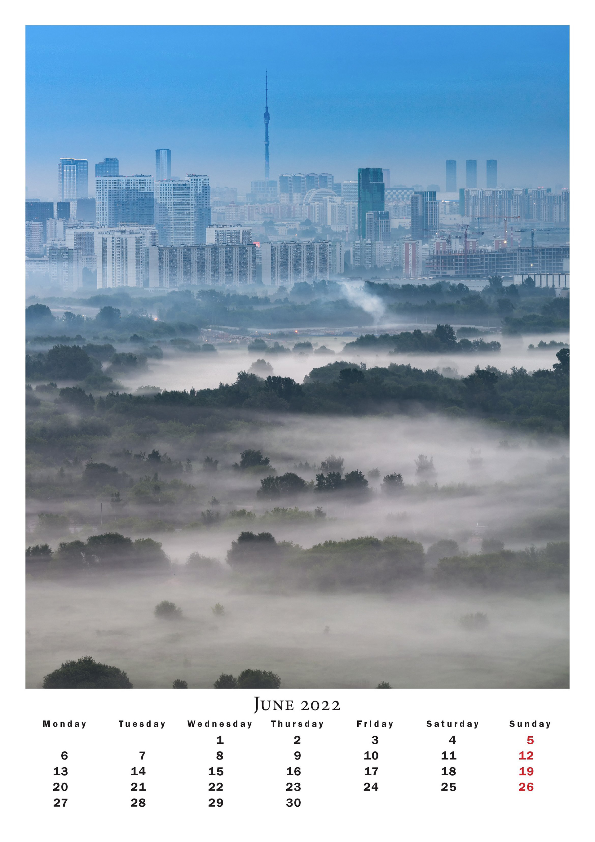 2022 年莫斯科日历丨RussiaMoscow-10