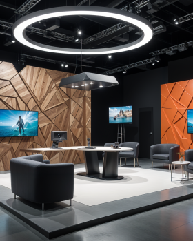 TV Studio Set Design Ideas _ AI Vision