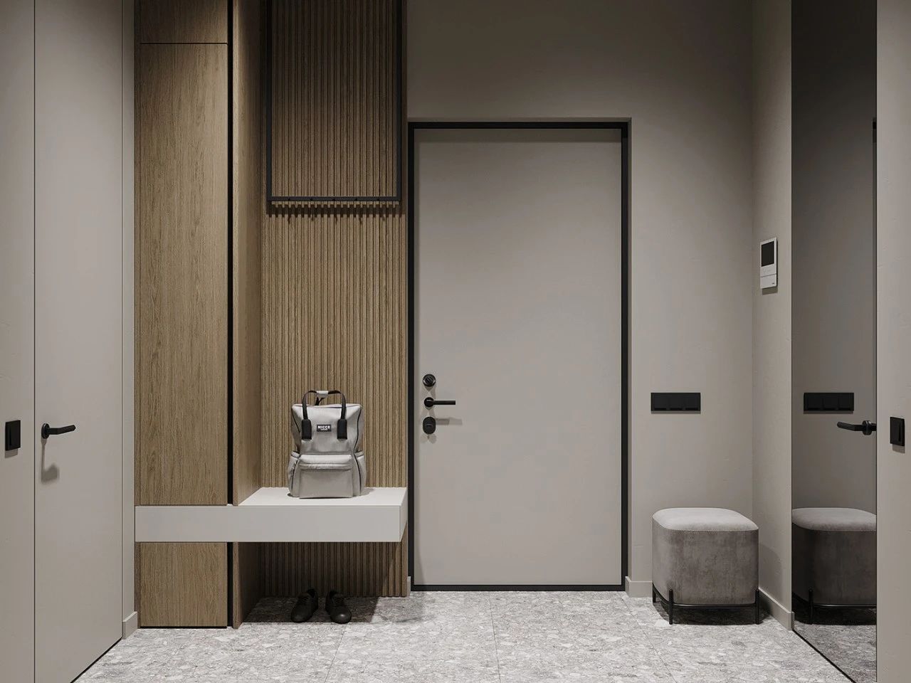 41㎡原木奶油色简美小宅丨Alexander Savinov-24