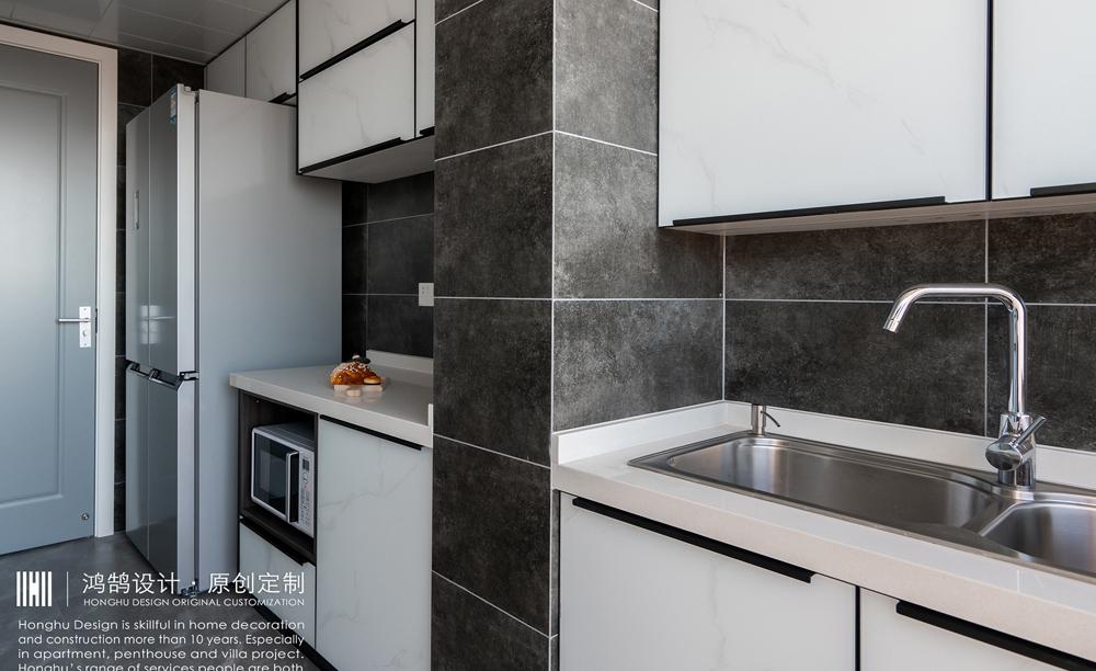 折叠楼梯变直线,小阁楼变时尚现代居-31