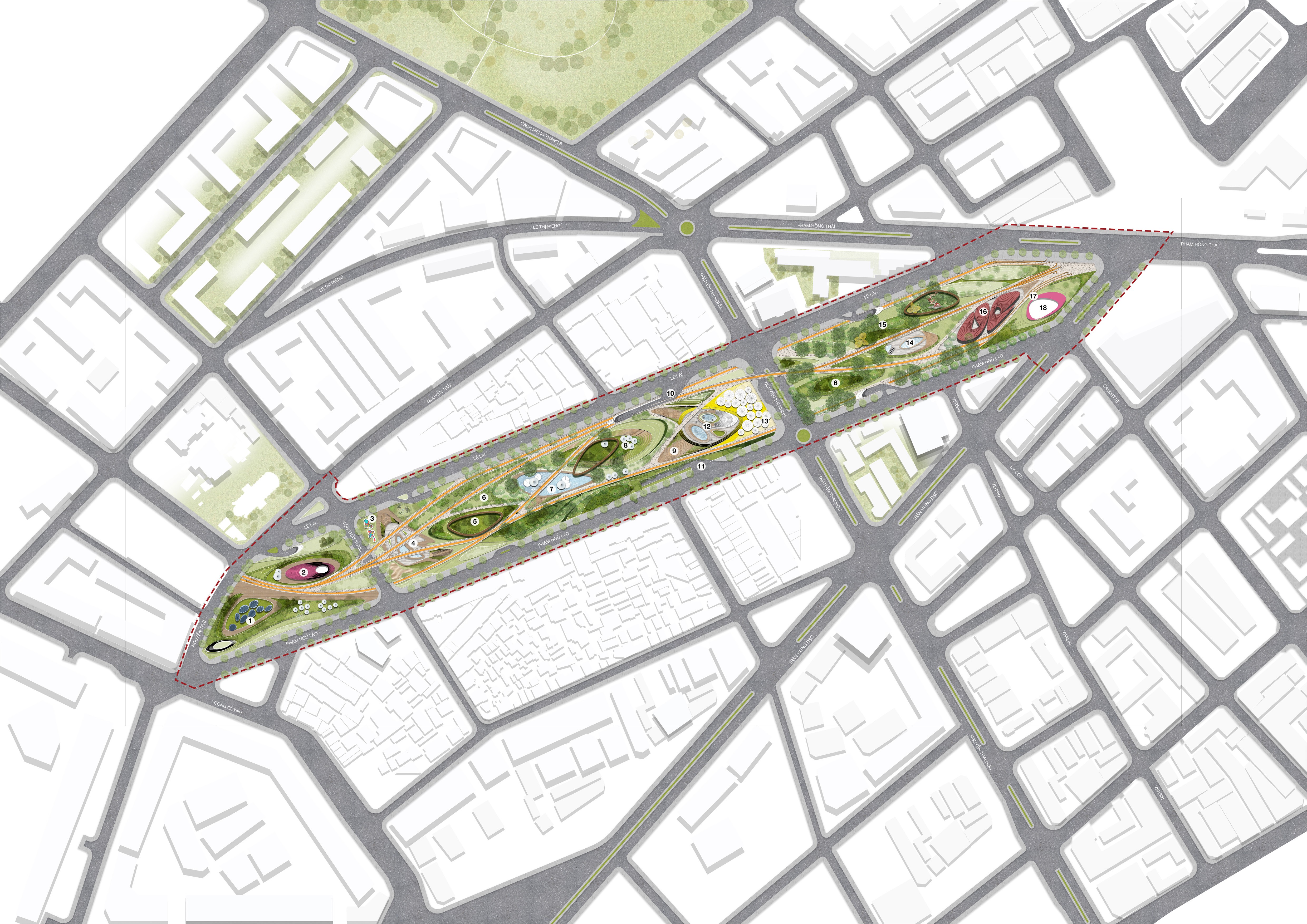 胡志明市中央公园改造项目丨越南胡志明市丨LAVA,Aspect Studios-47