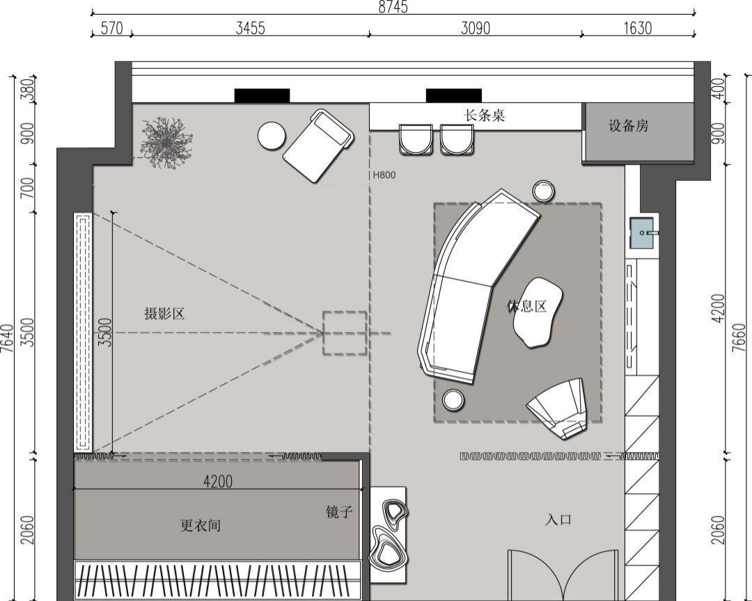 摄影工作室 · 净雅简约风丨一栖设计-9