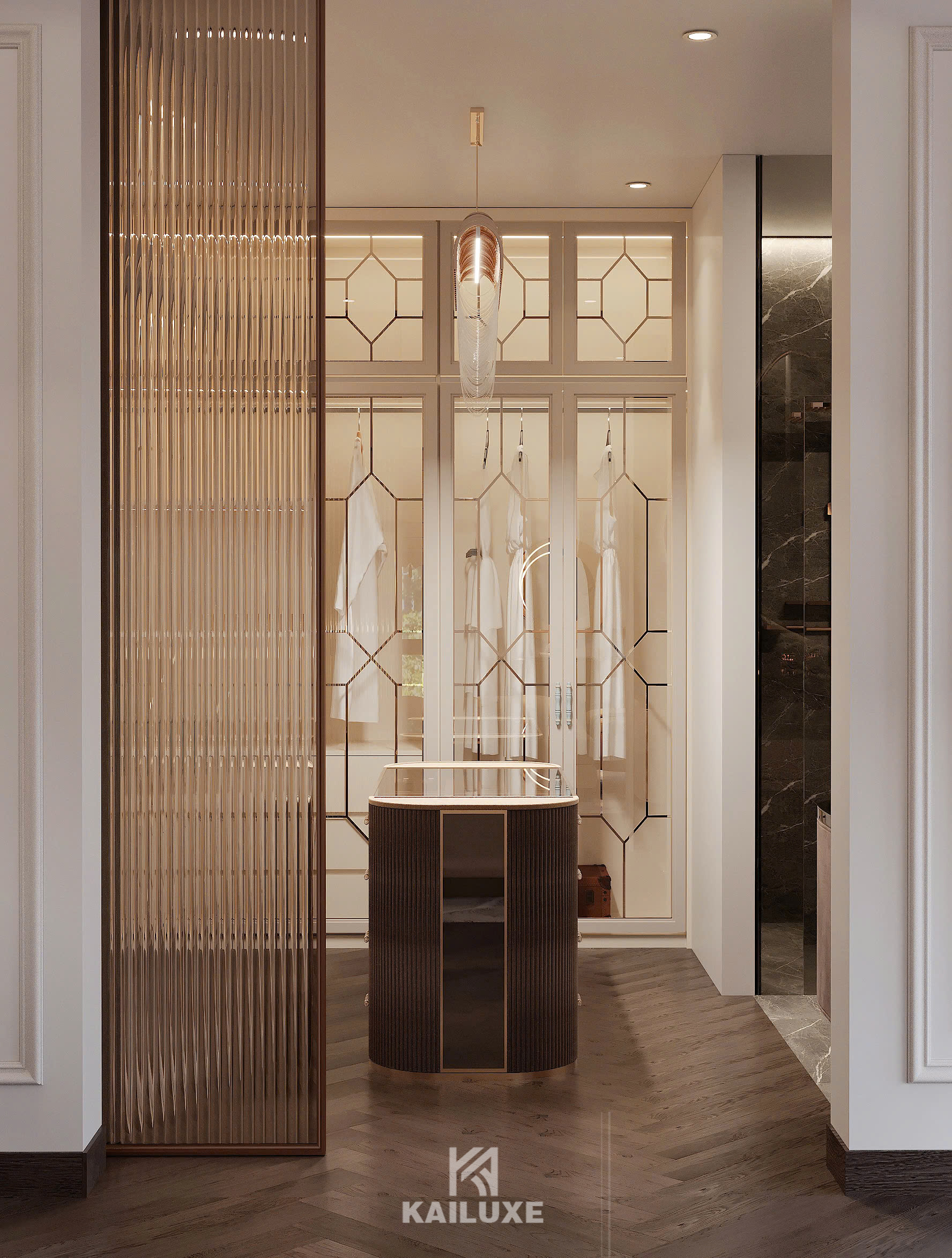 主卧室 I 奢华丨Kailuxe Architects-10