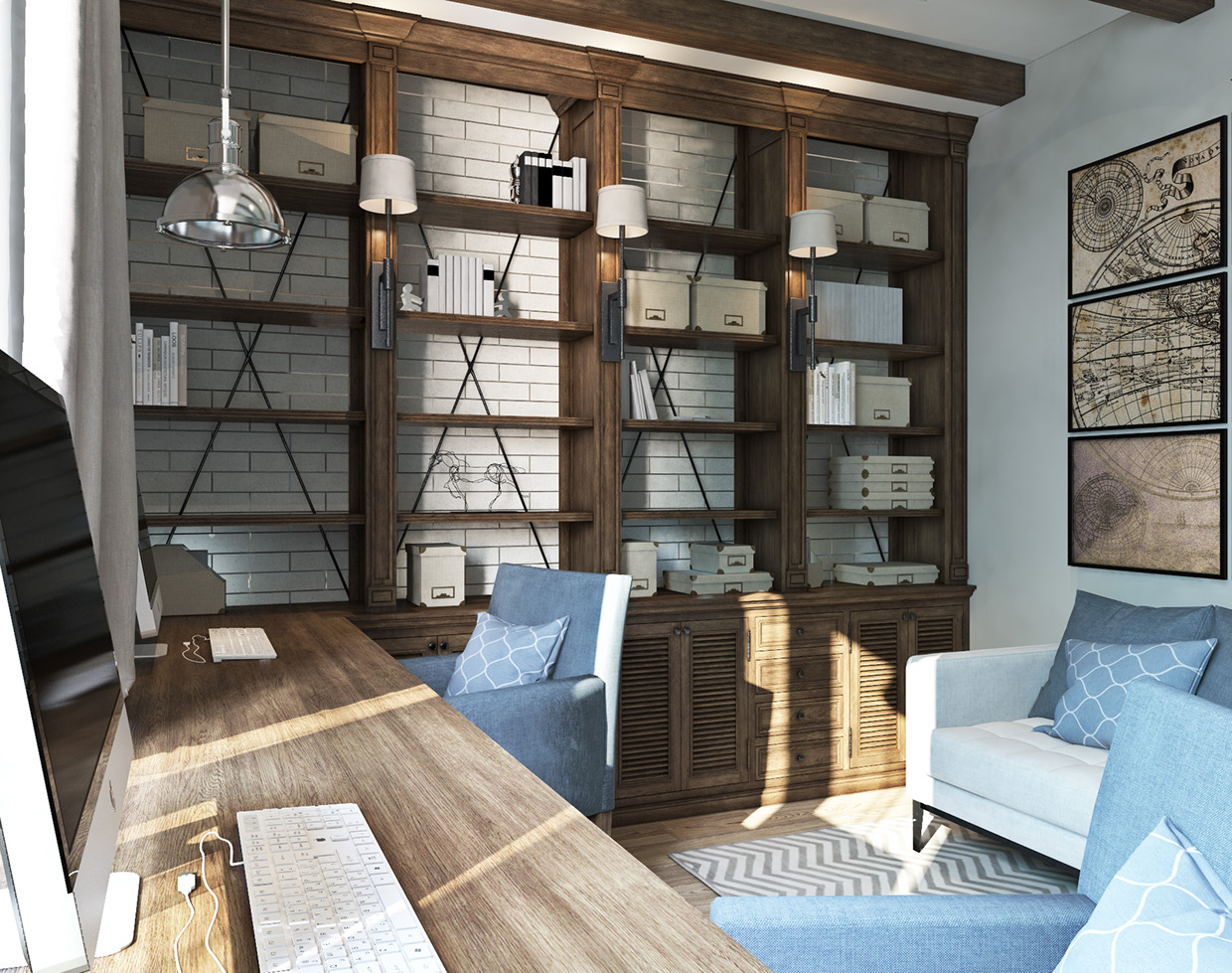 小工作室公寓的简约木质风格装饰设计-16