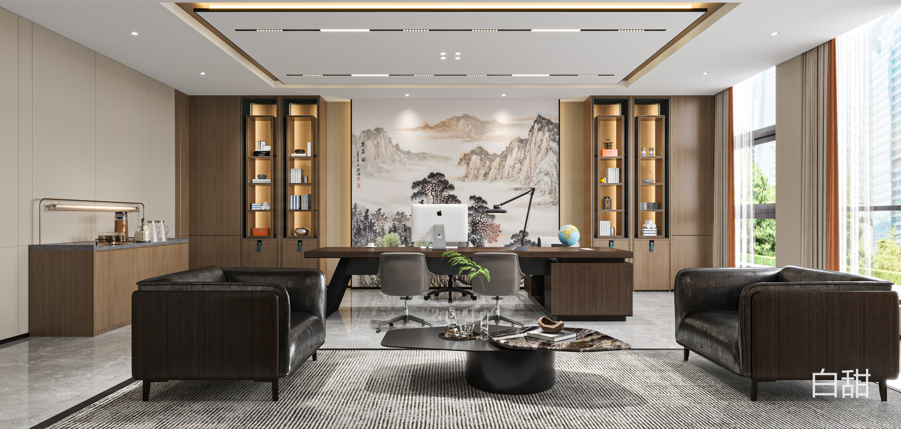 融合舒适、自然和灵活性的创新的办公空间-1