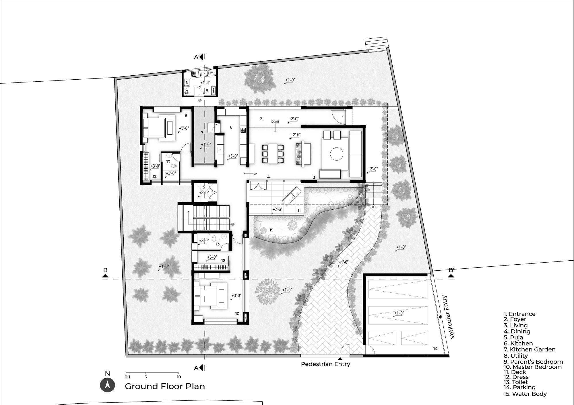 现代田园住宅丨印度丨Sudaiva Studio-18