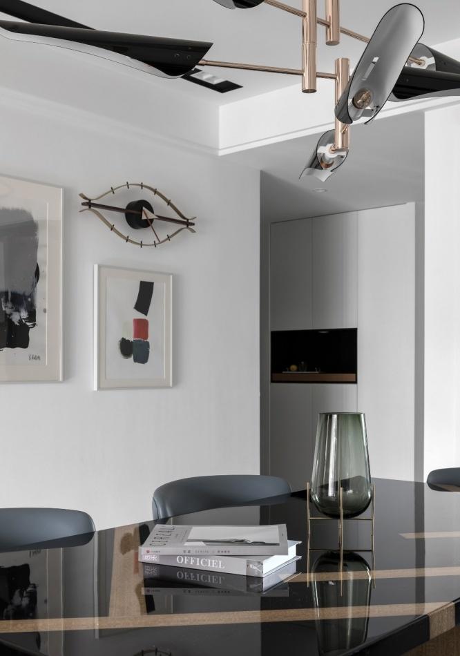 上北设计 | 打造精致空间，黑色不锈钢与香槟金的经典搭配-16