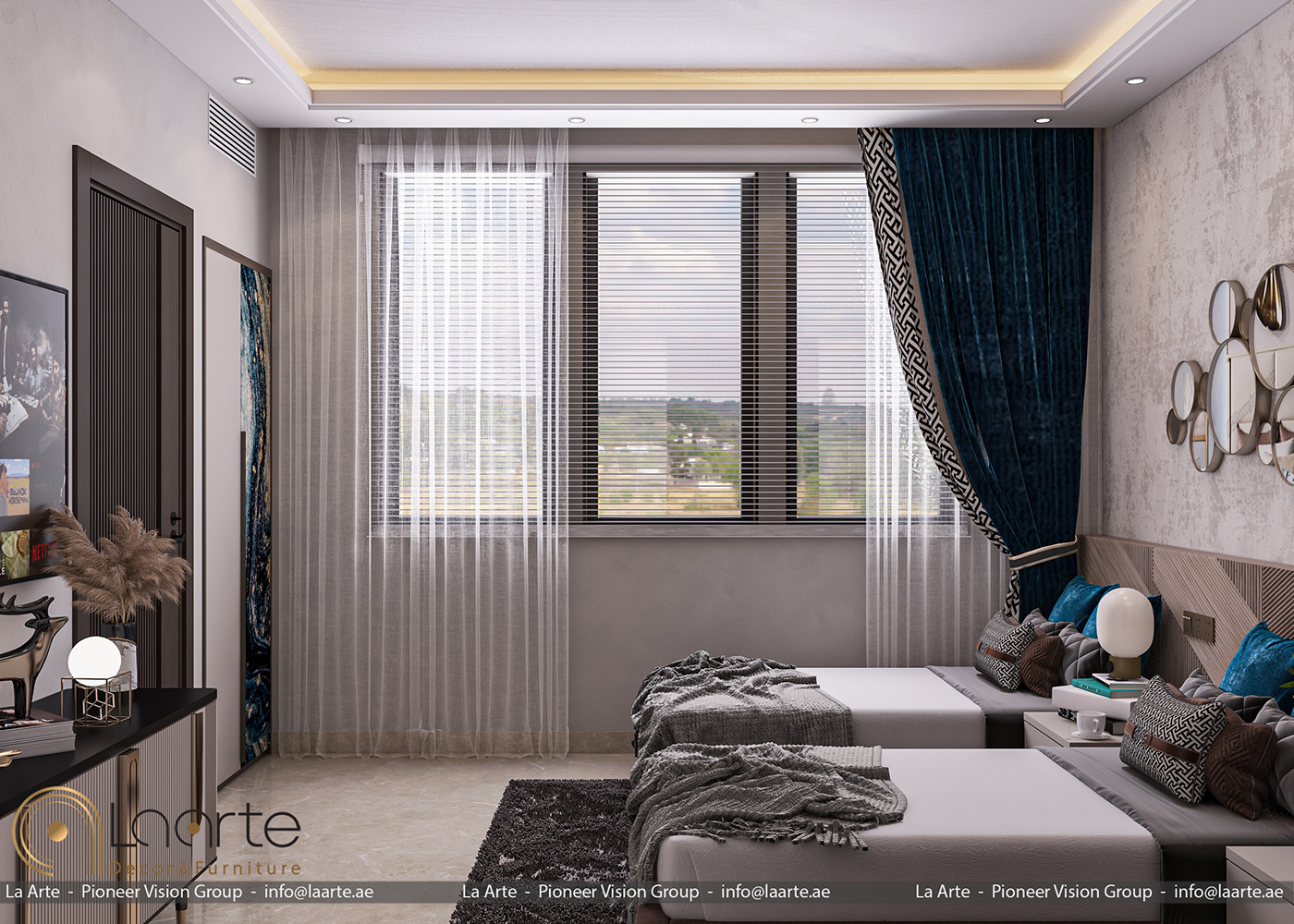 Anastasiya Gushchina丨酒店丨Bedroom Of Hotel Apartment ,United Arab Emirates-3