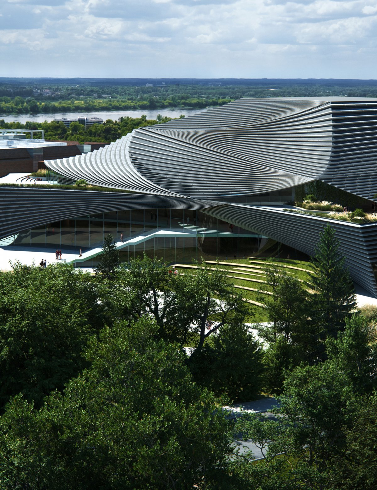 欧洲电影中心 CAMERIMAGE 建筑竞赛设计丨波兰丨Kengo Kuma & Associates-3