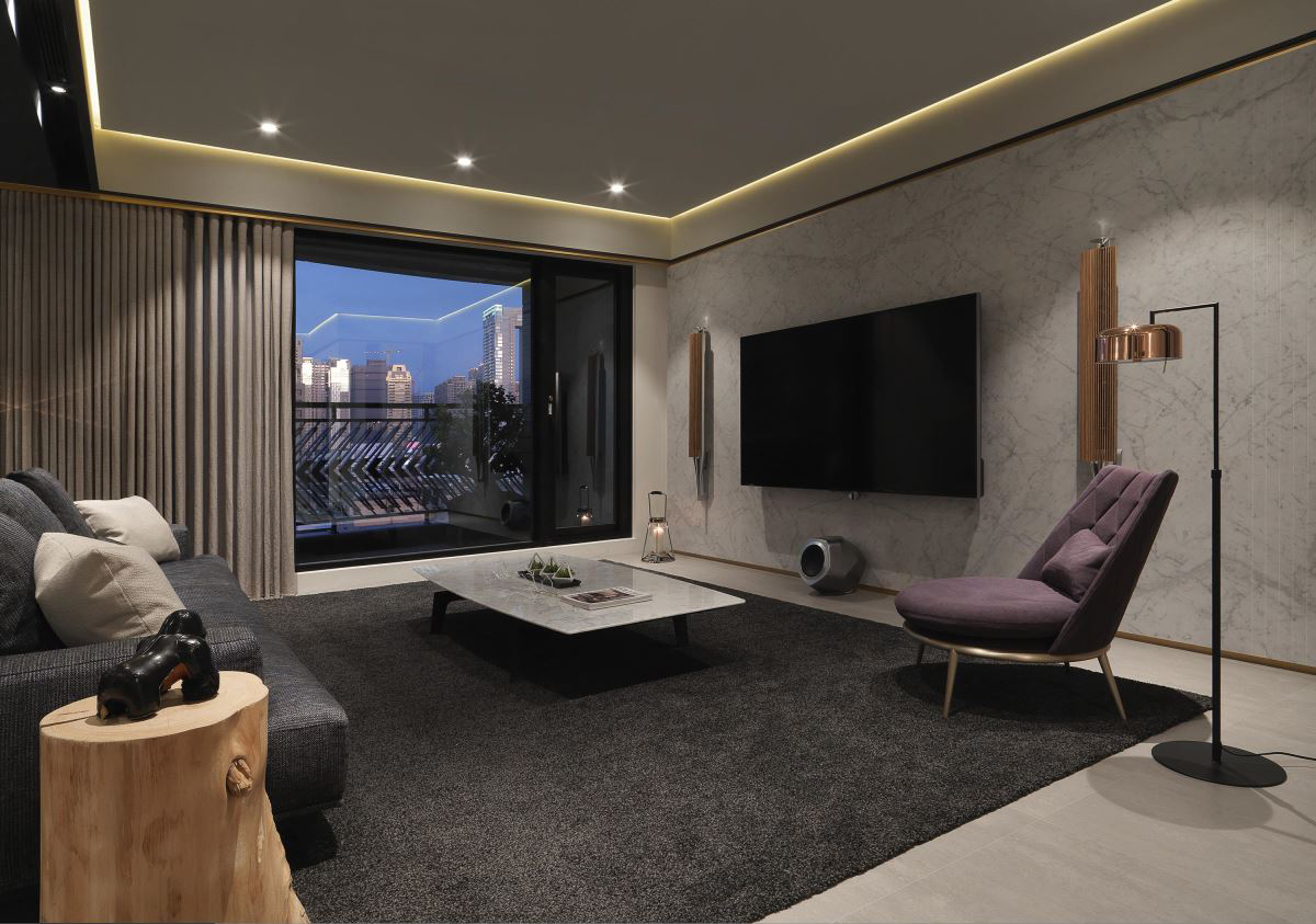 欣磐石设计--40坪三房现代时尚住宅-4