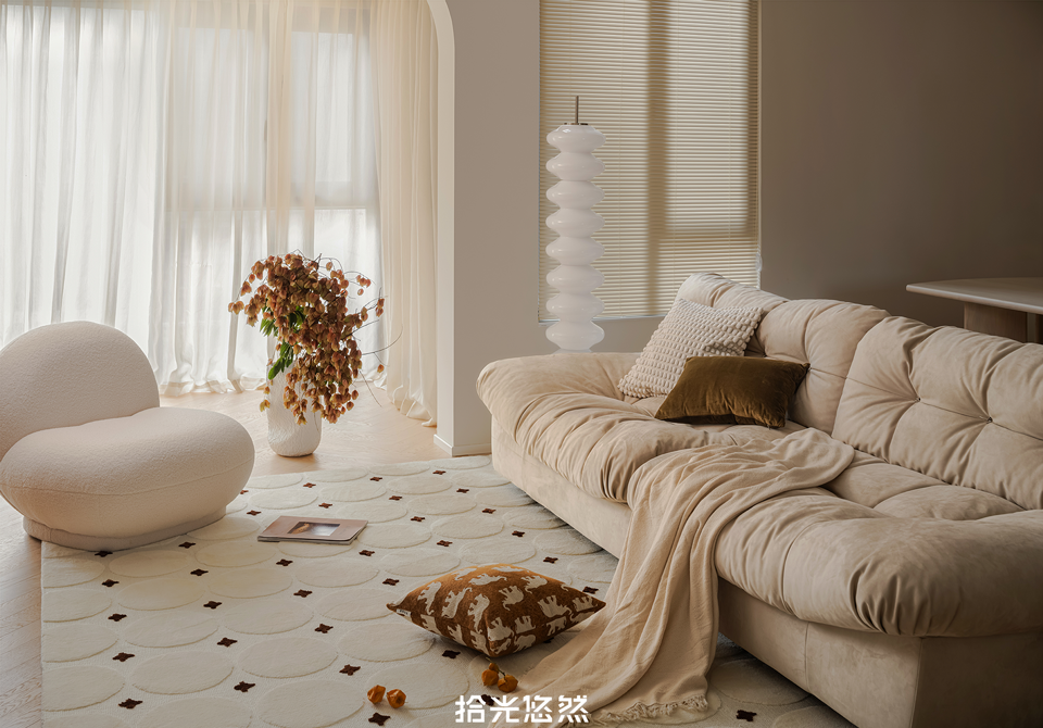 奶油风一人居设计-6