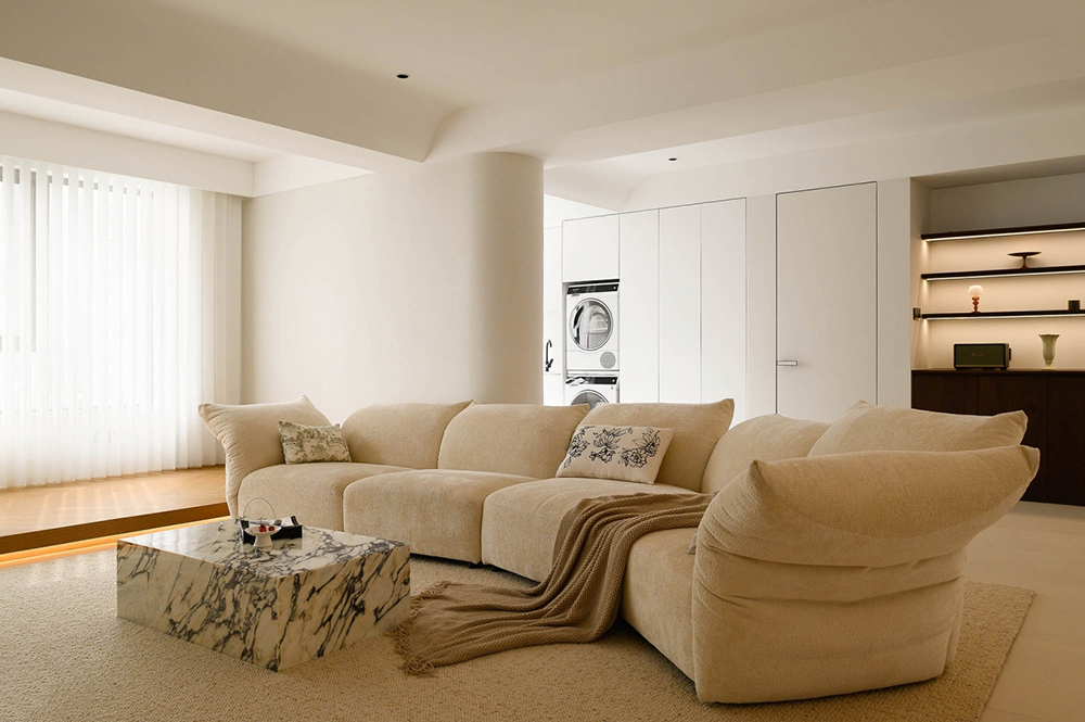 奶油色系温馨跃层家居设计丨中国汕头丨杜弗设计-40