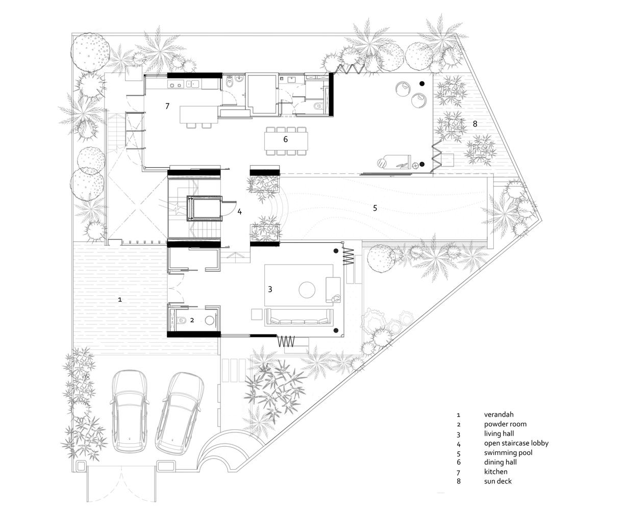 新加坡绿色梯形住宅-35