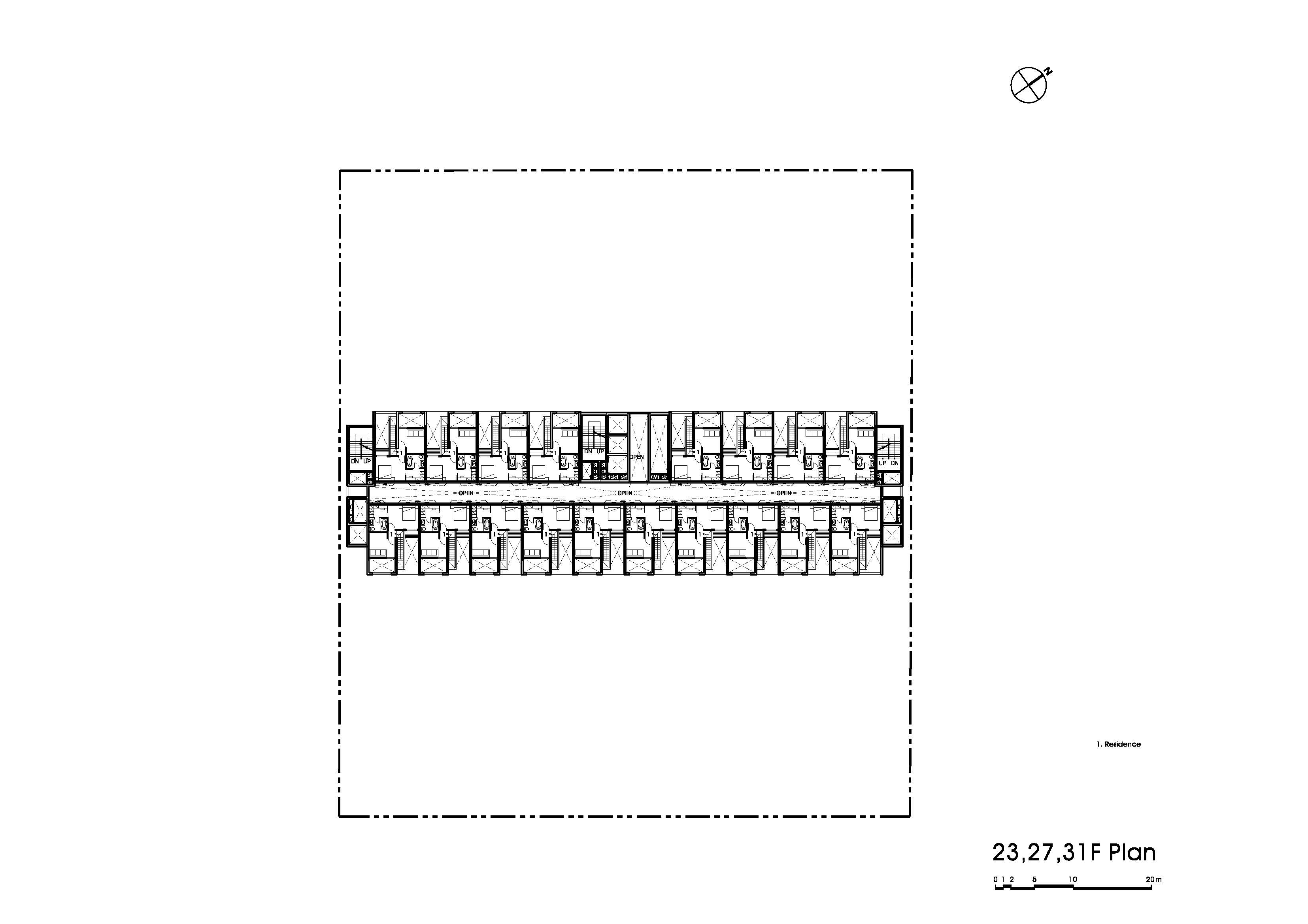 分层露台公寓 | 商业区里的宜居设计-33