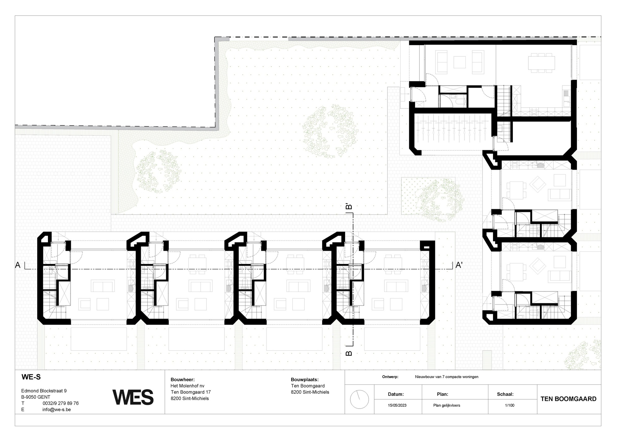 滕布姆加尔德住宅区丨比利时丨WES architecten-11