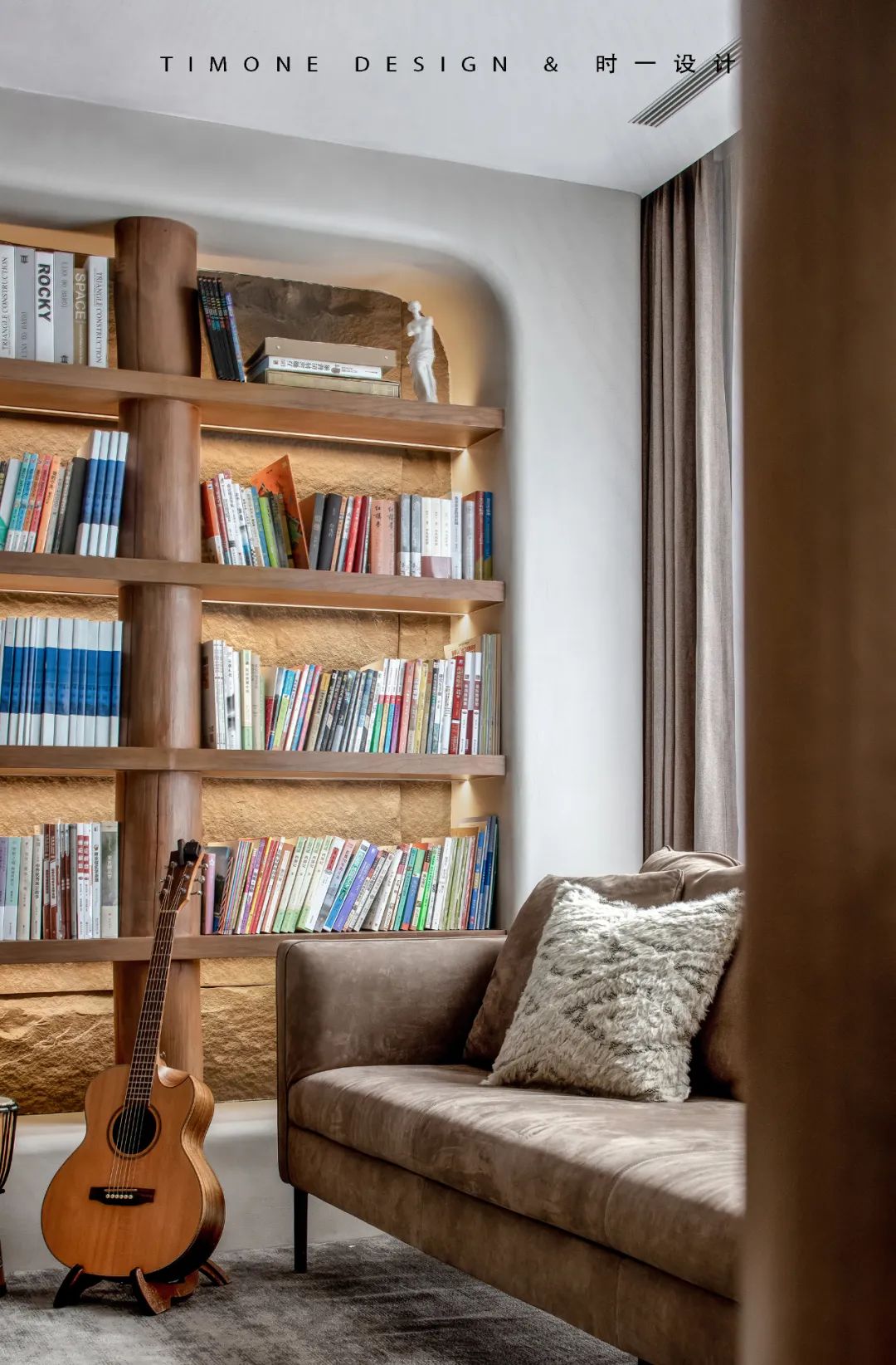 自然温馨六口之家丨中国武汉丨时一设计-19