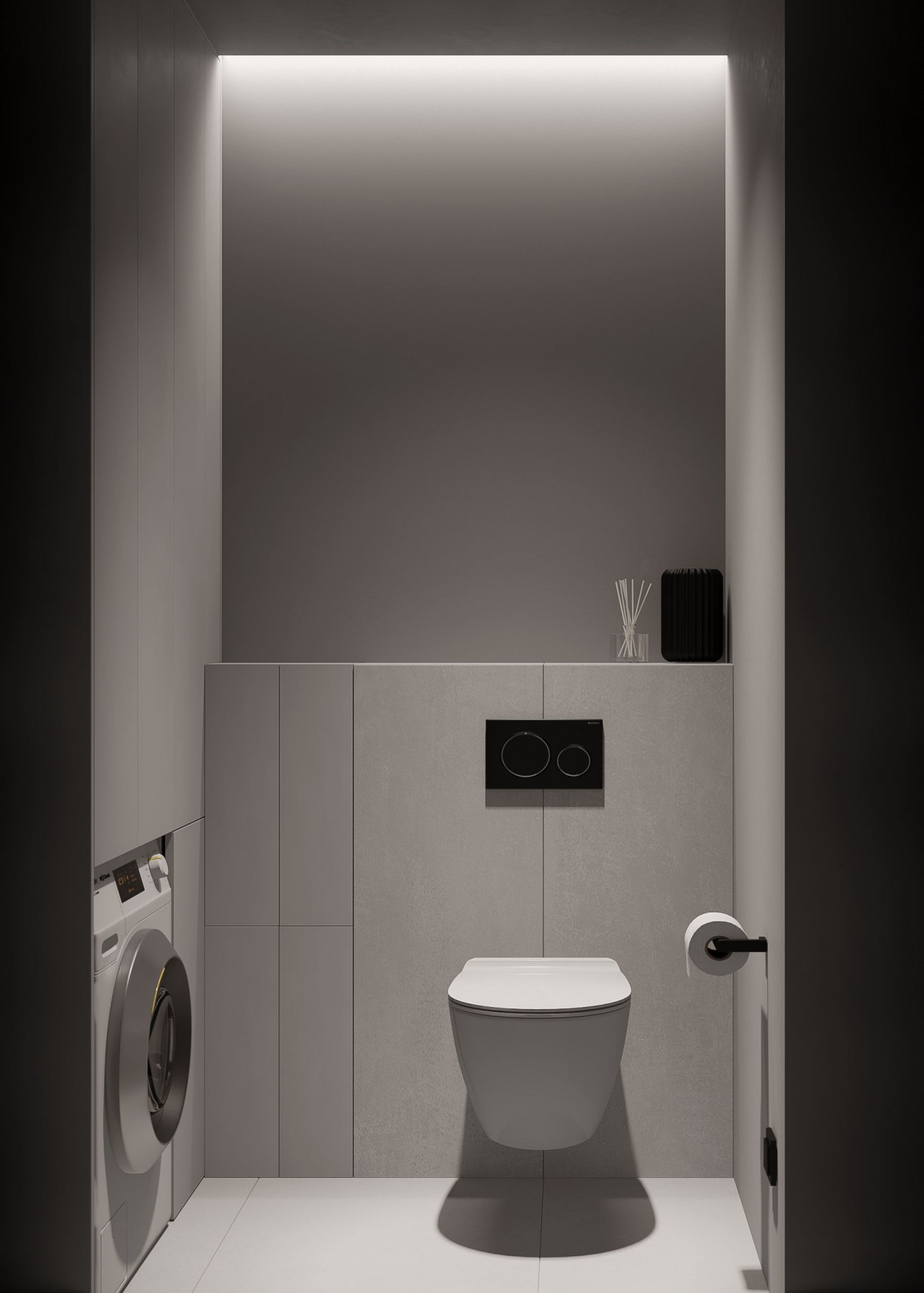 白色系极简风公寓-24