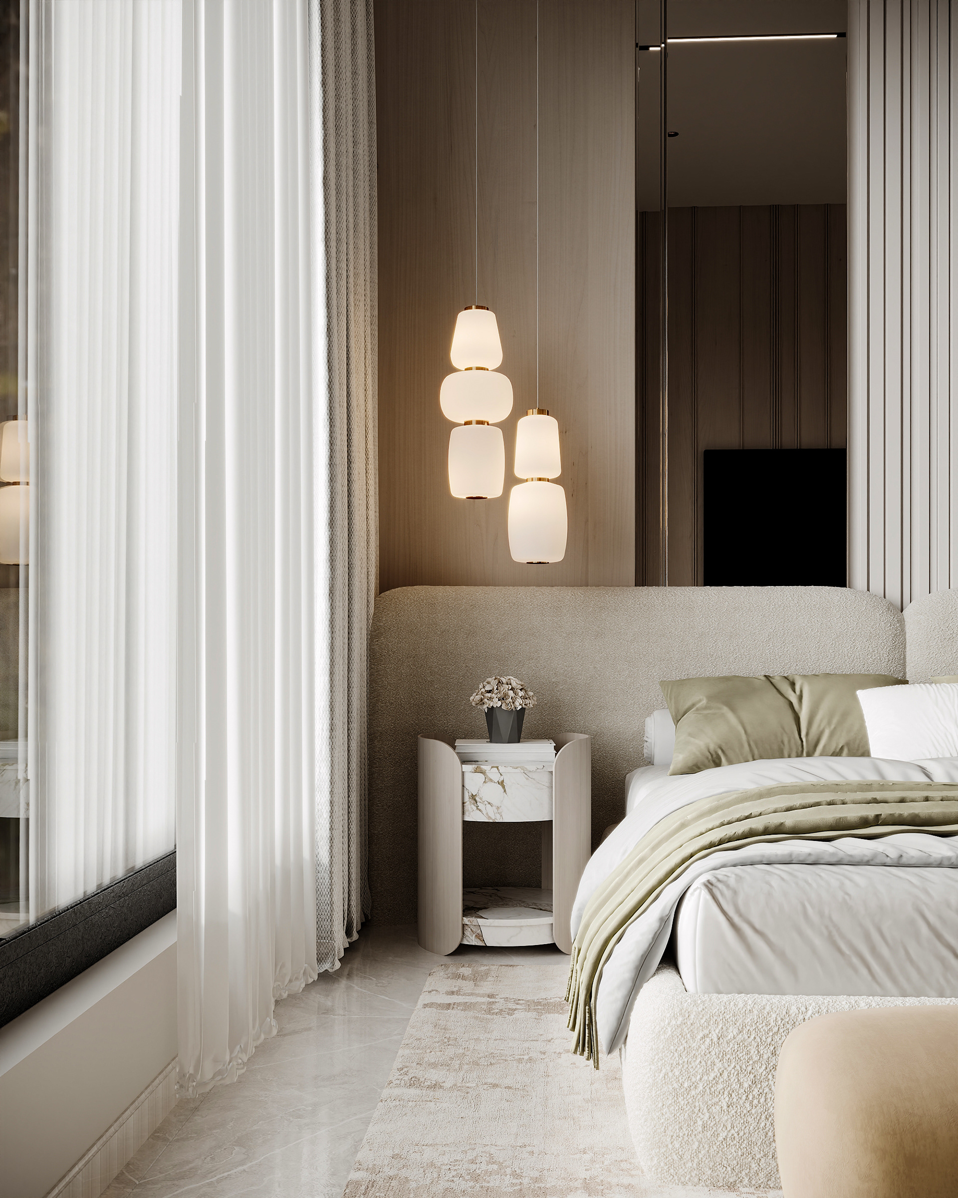 现代宁静卧室丨阿联酋迪拜丨Novex Studio-8