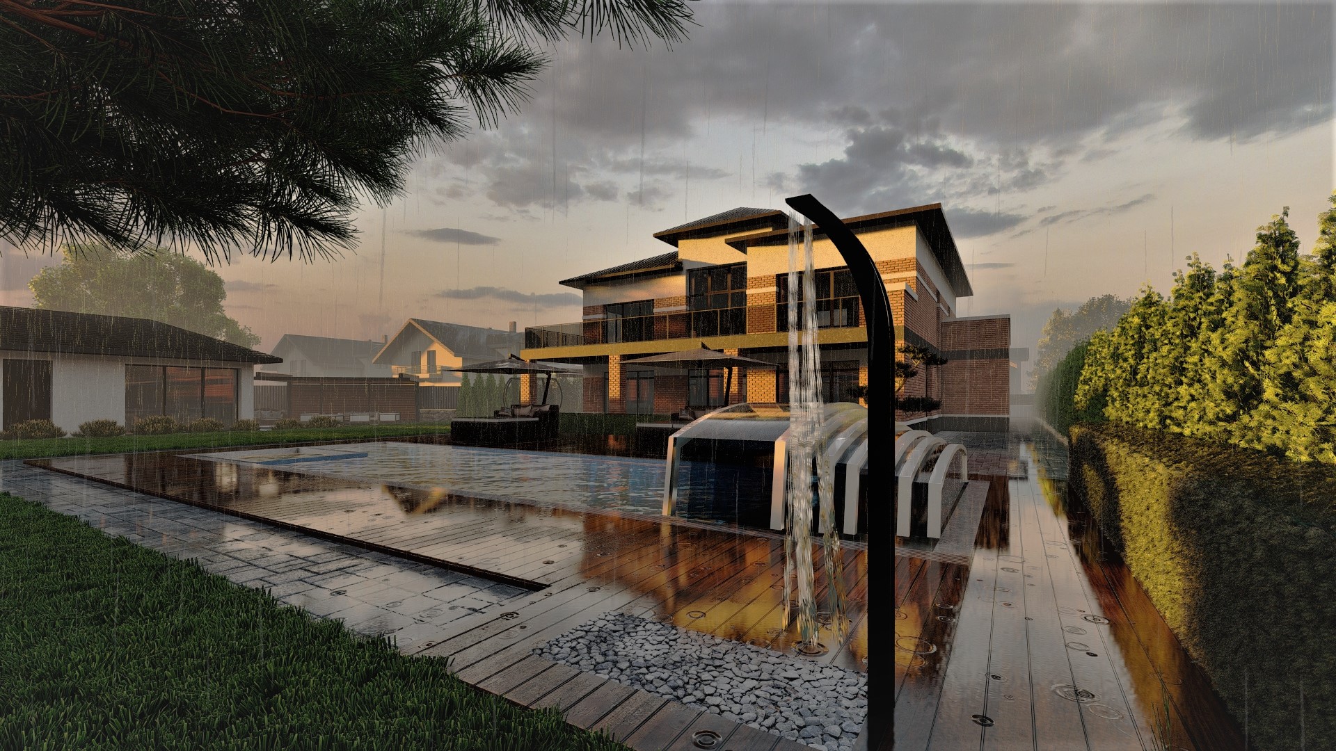 Ternopil附近的别墅花园景观设计项目丨Gardener-4