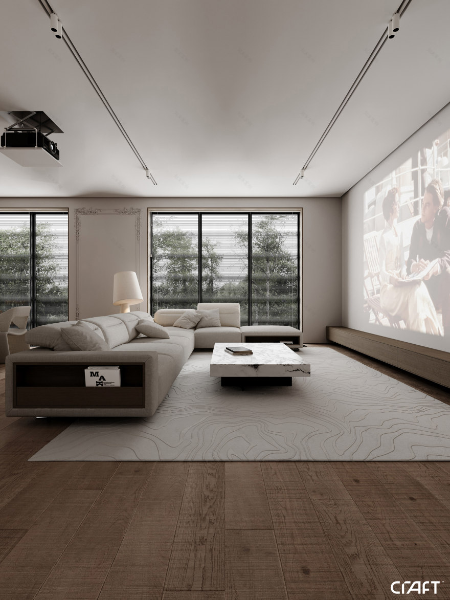 客厅与餐厅设计丨United Arab EmiratesAbu Dhabi-12