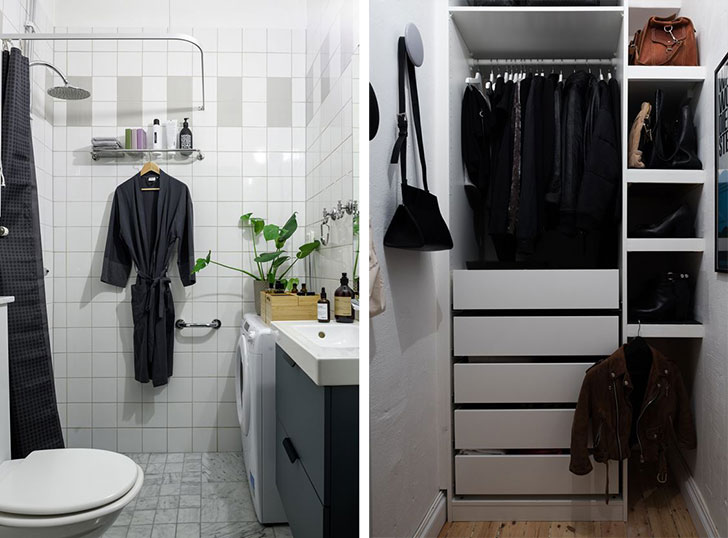 斯德哥尔摩音乐家 44 平米公寓，简约实用展现男性魅力-17