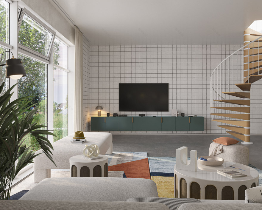 乌克兰国旗配色公寓概念项目-10