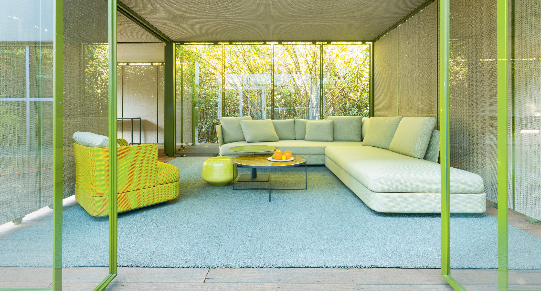 Cove, modular sofa and pouf - Paola Lenti - Outdoor-14