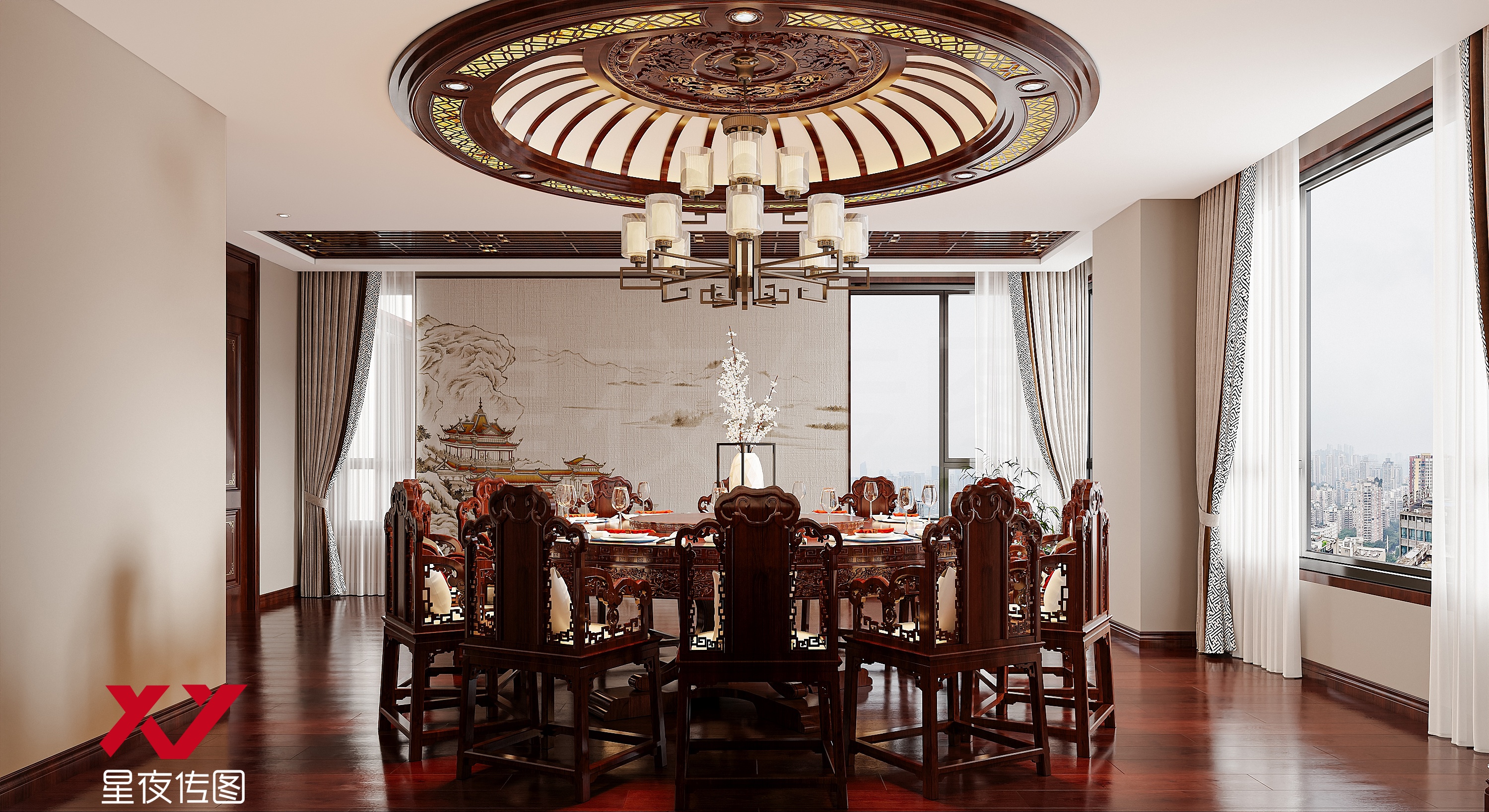 新中式走廊设计-0