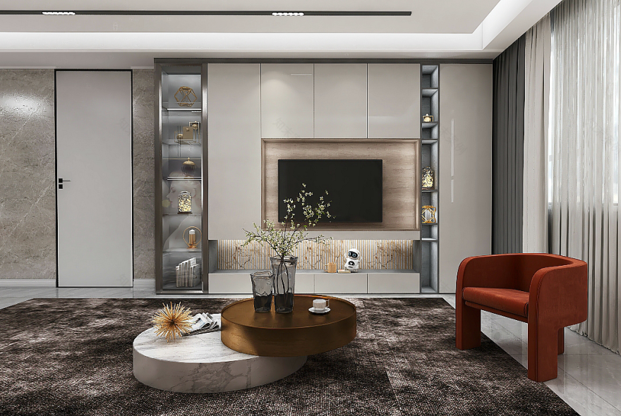 150㎡现代轻奢风住宅设计丨刘成倩-43