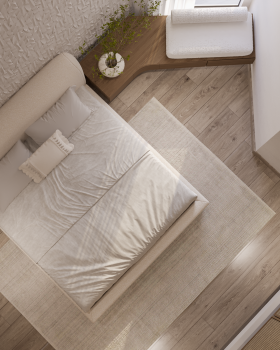 minimal guest bedroom