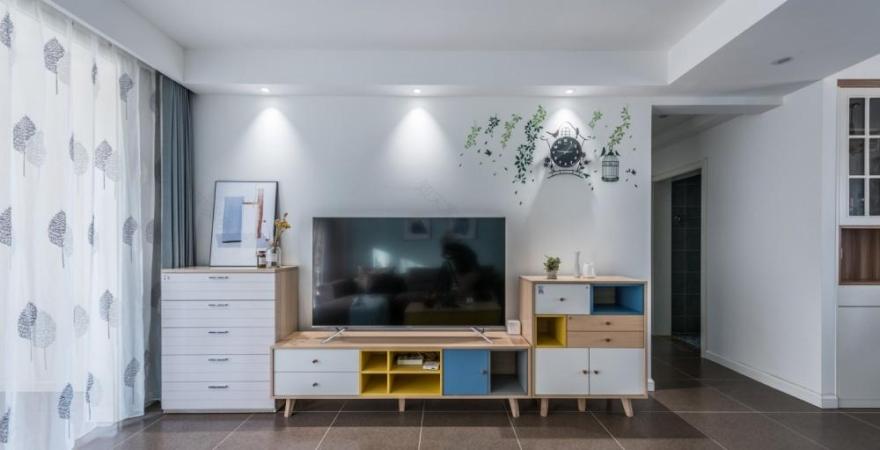 北欧混搭风 134㎡三居室,收纳与美观兼具-12