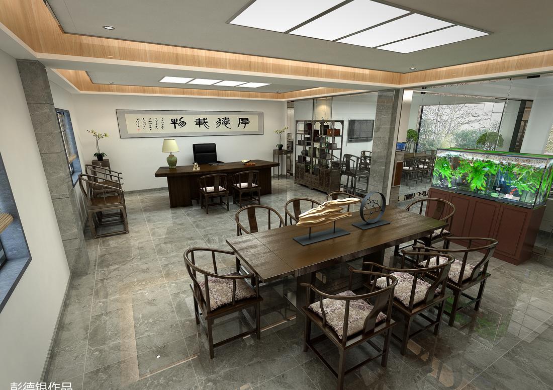 
新中式办公室（曼特尔纺织） -4