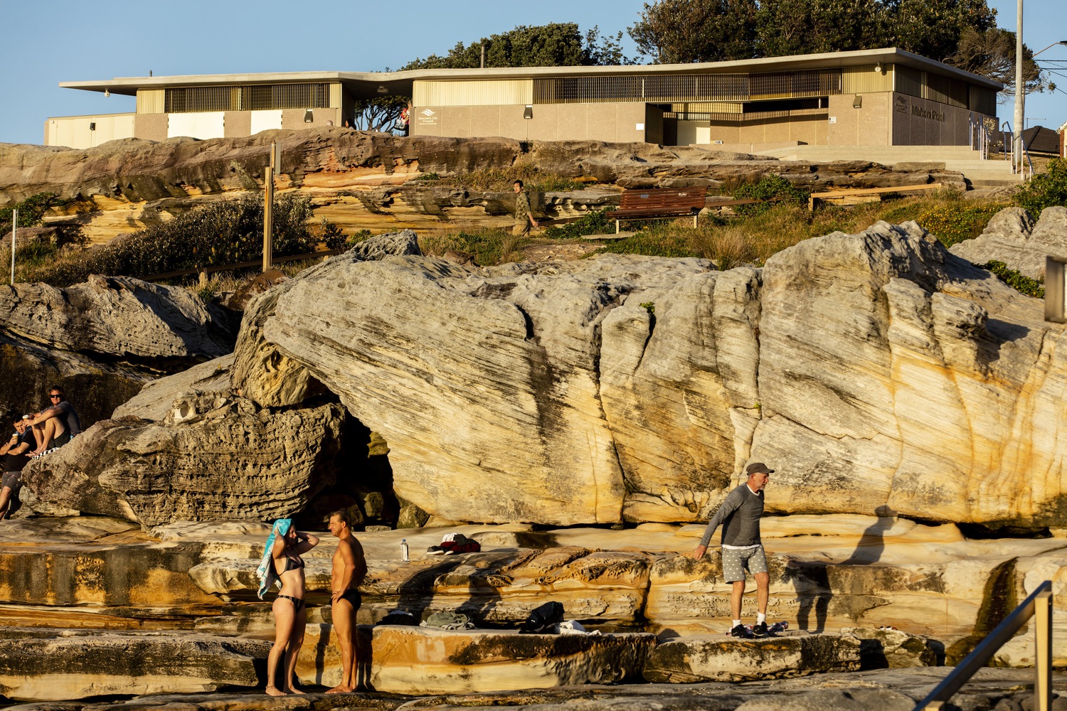 澳大利亚马鲁布拉海滩岩石泳池设施丨Lahznimmo Architects-25