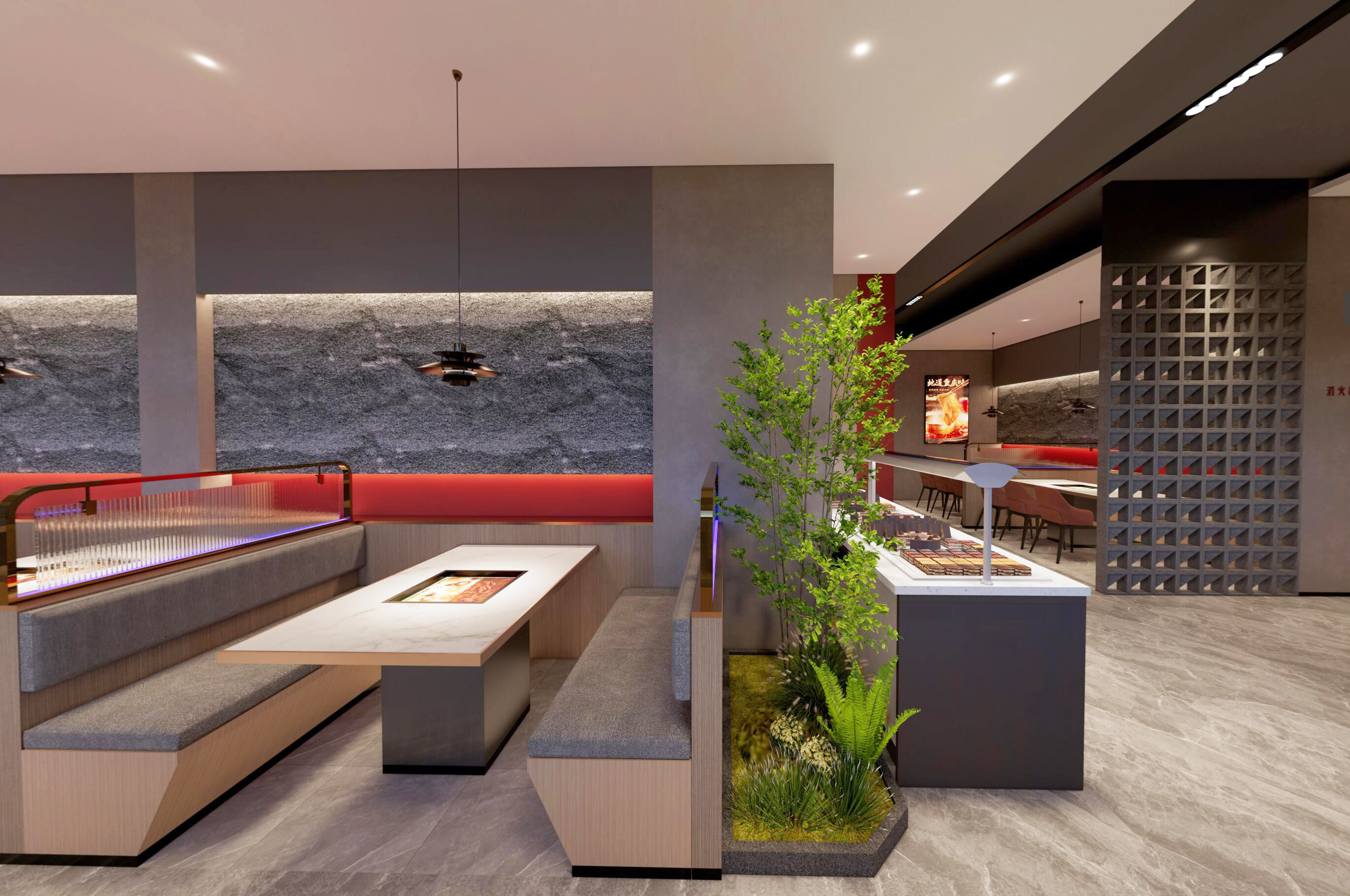 重庆德庄火锅丨中国安徽丨FZ 建筑空间·准线设计-16