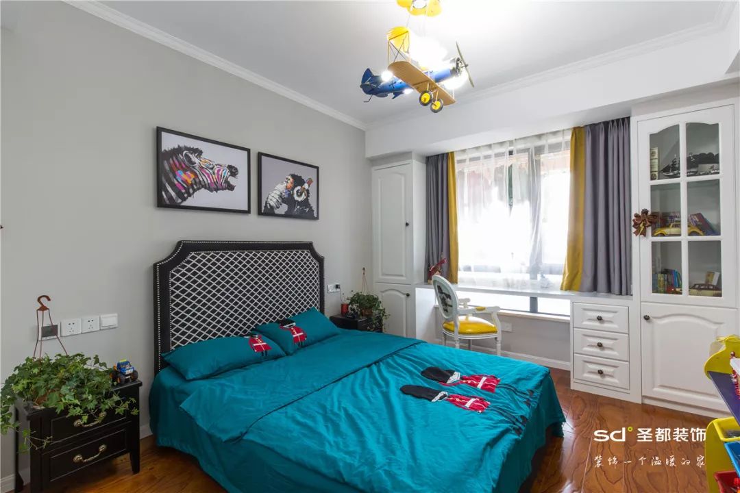 嘉兴南德大院 125㎡简约美式儿童房,设计精巧,亮点纷呈-22