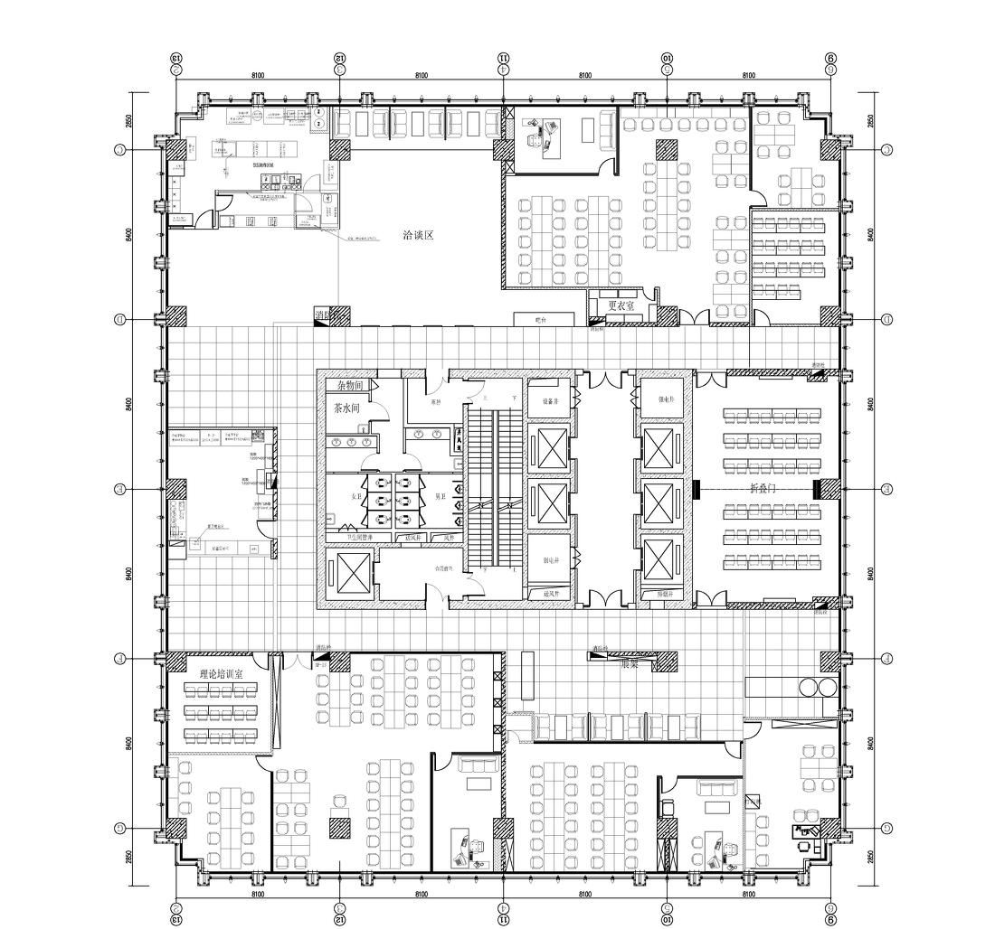 
餐饮公司样板招商加盟一体空间 -0